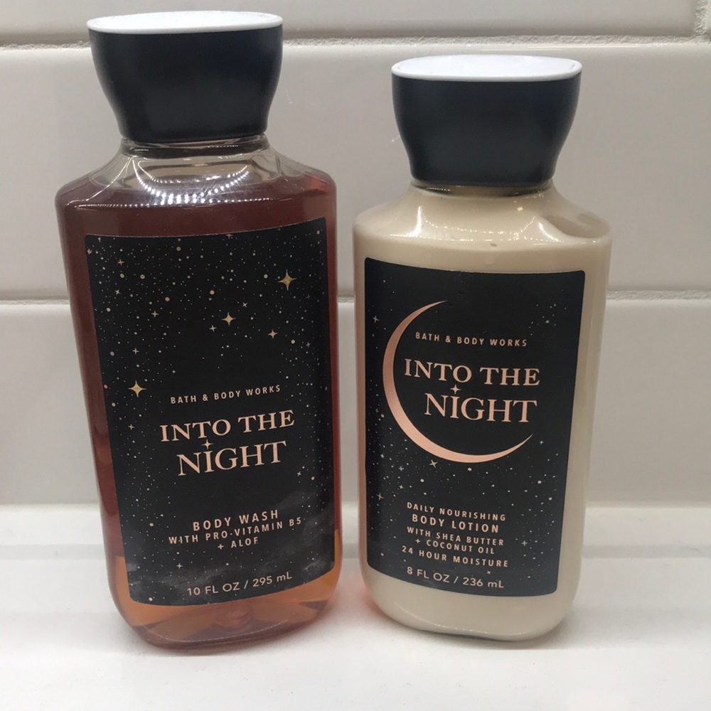 NWT!BBW🌜Into The Night Body Wash & Body Lotion
